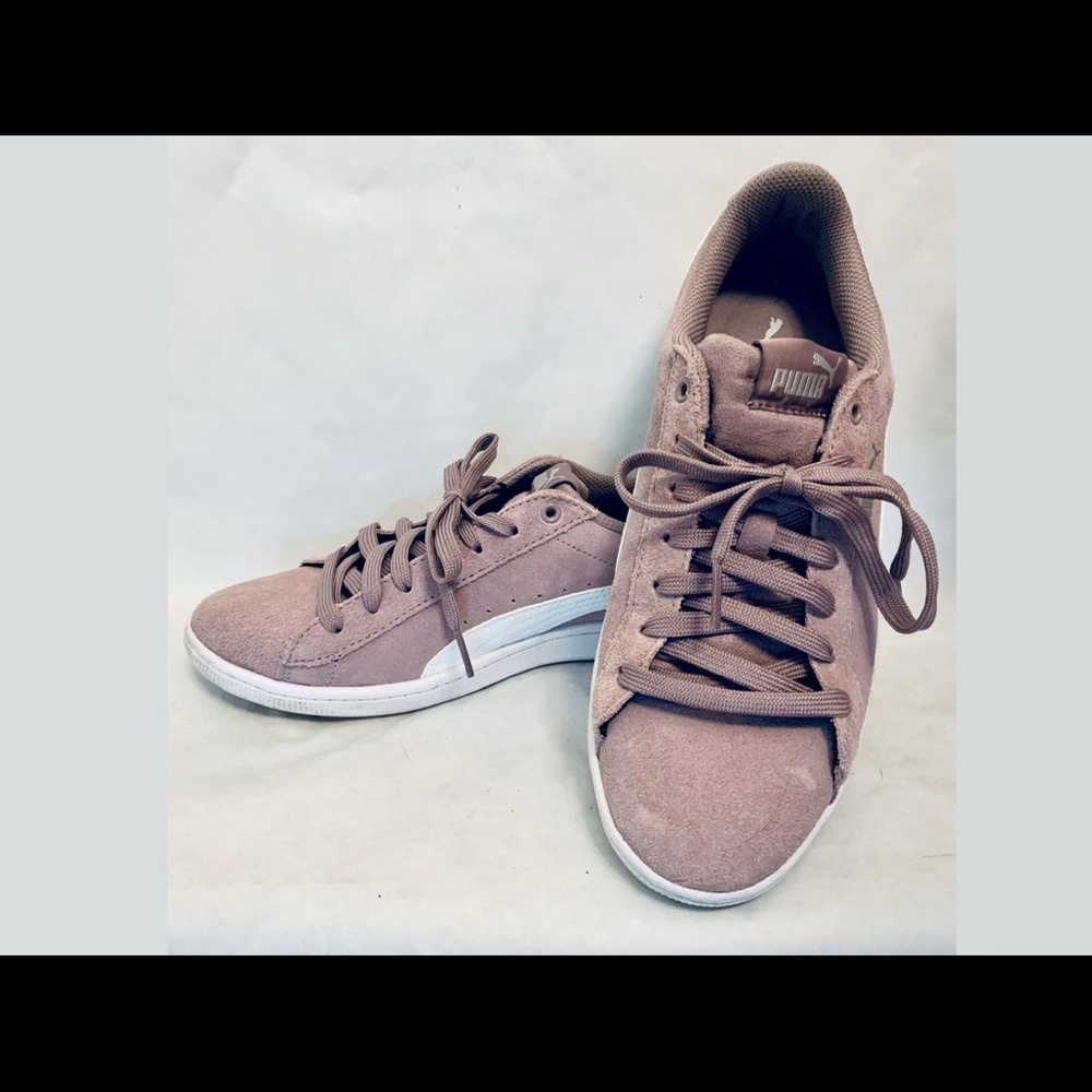 PUMA Lavender/Orchid Purple Suede ‘Vikky’ Sneaker Shoe 8.5